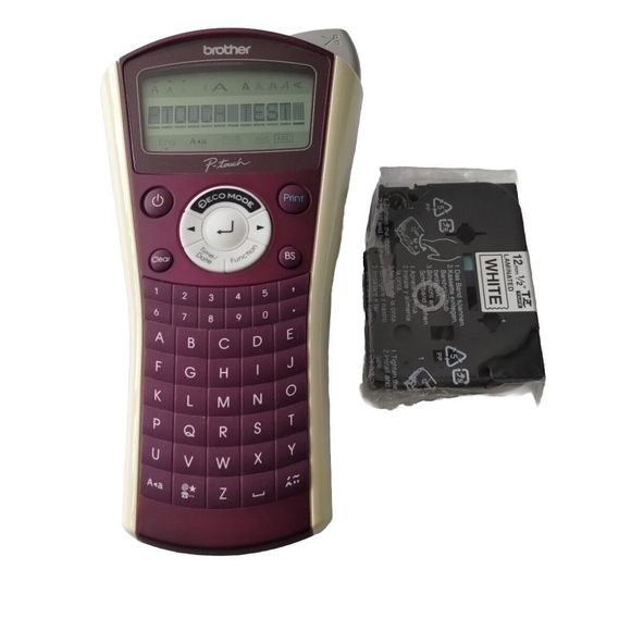 Brother P-Touch PT-1090 Electronic Label System Purple COMPLETE Manuals NEW TAPE - Picture 4 of 16